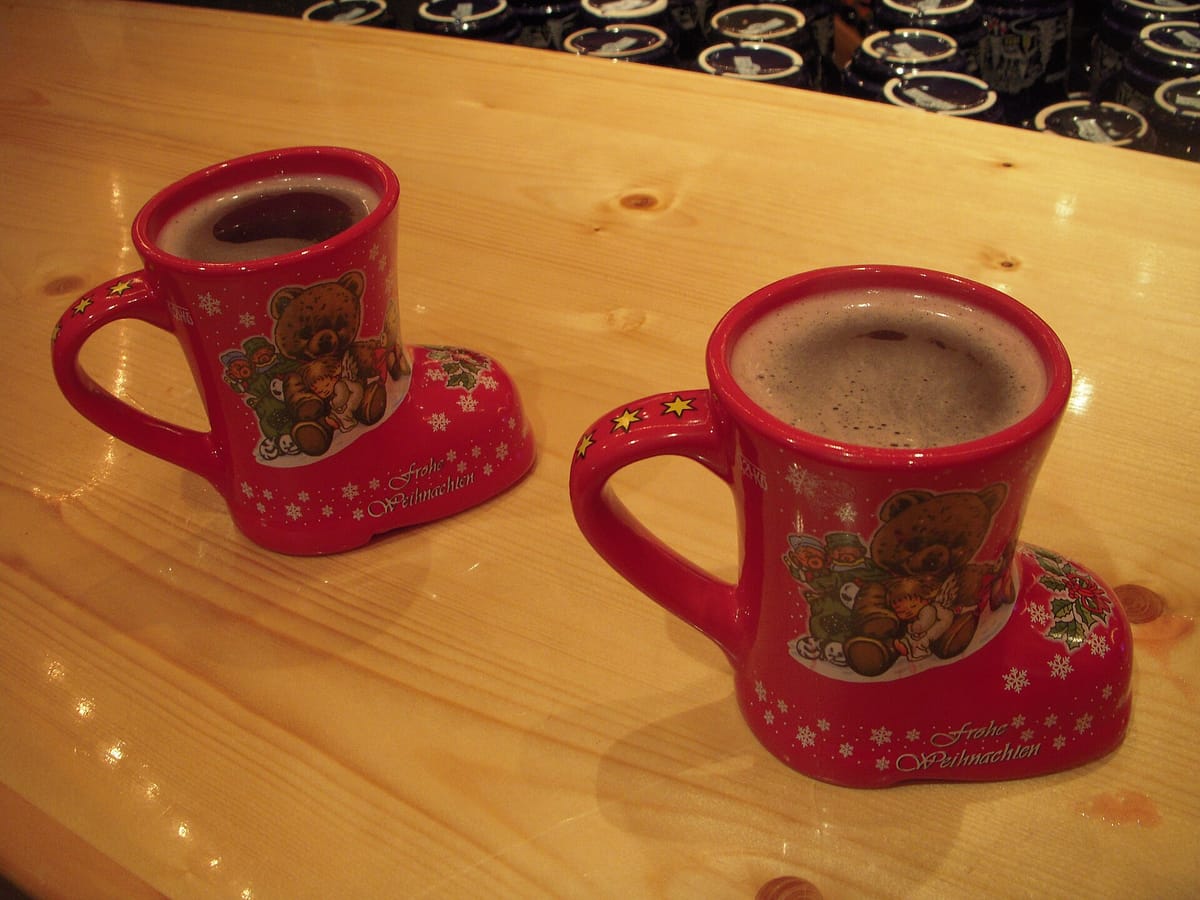 Mug of Glühwein at a Christmas market in Berlin