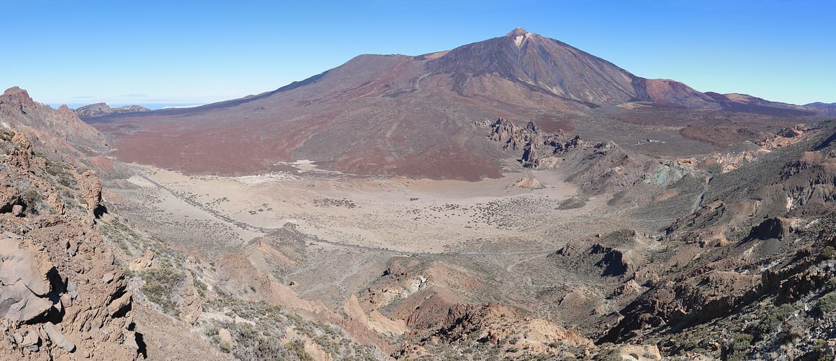 Mount Teide above the Las Cañadas caldera in Tenerife